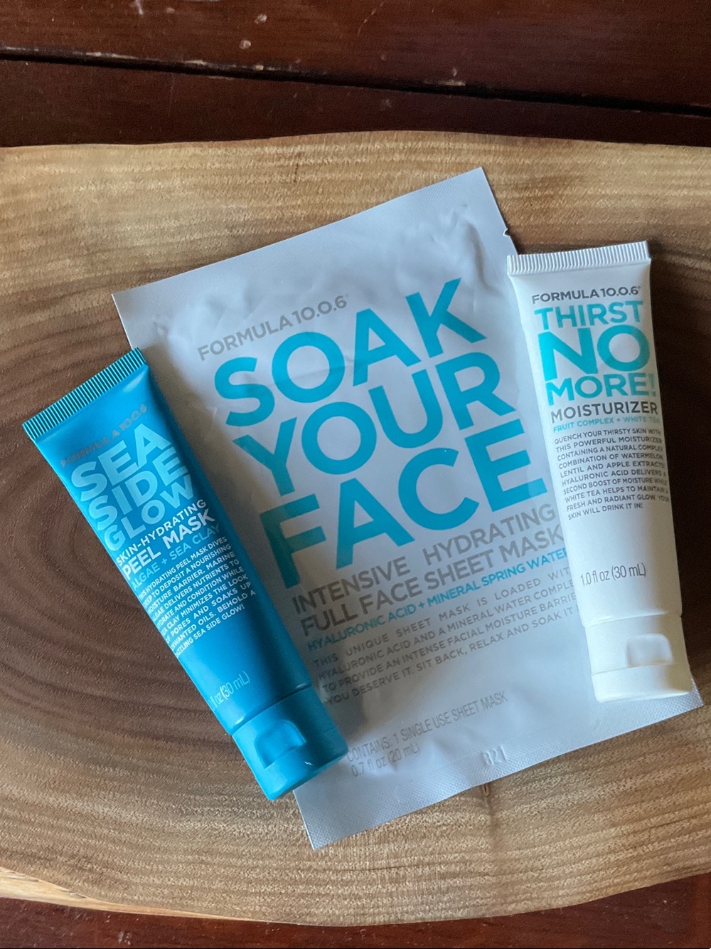 Formula 10.0.6 Hydrating  Face Mask Peel Mask & Moisturizer Set